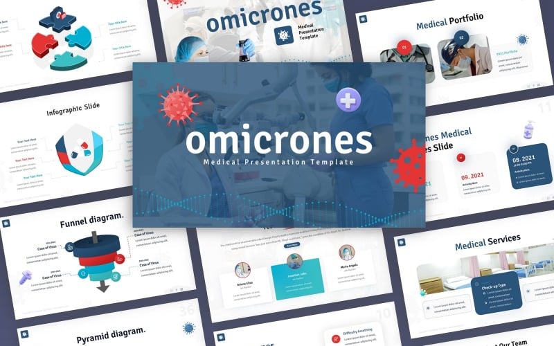 omicrones medical multipurpose powerpoint template original