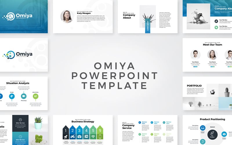 omiya business powerpoint template original
