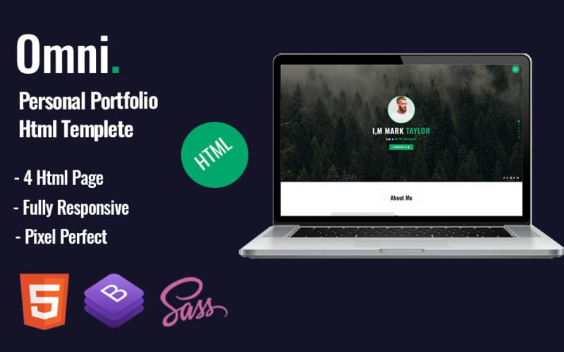 omni personal portfolio html template original