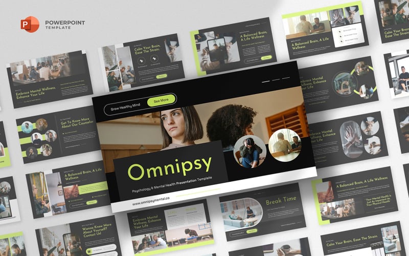 omnipsy mental health powerpoint template original