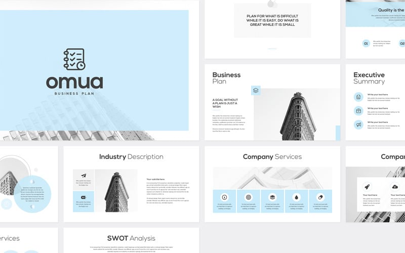 omua business plan powerpoint template original