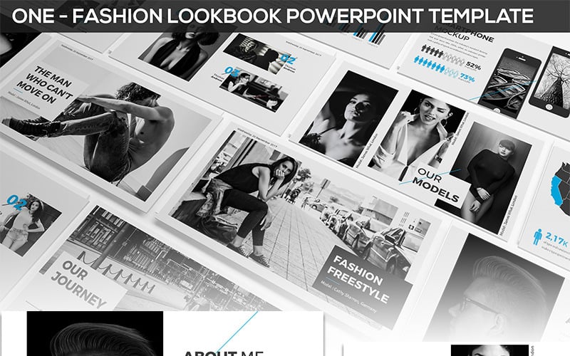 one fashion presentation powerpoint template original