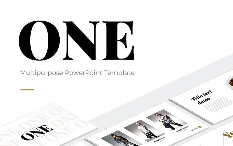 one modern powerpoint template original