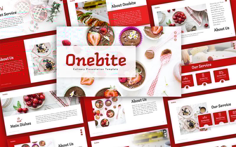 onebite culinary presentation powerpoint template original