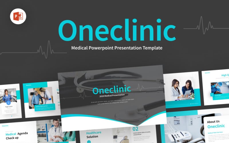 oneclinic medical creative modern powerpoint template original