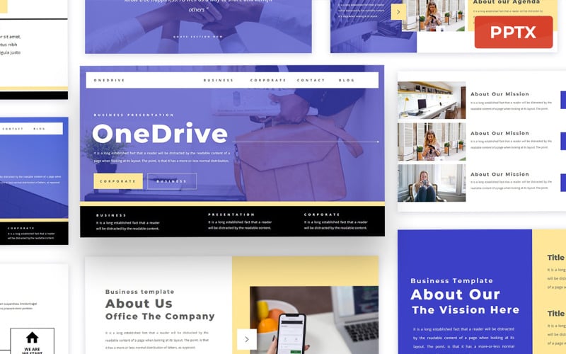 onedrive powerpoint presentation template original
