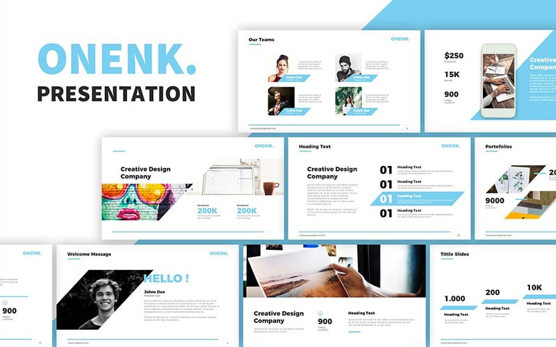 onenk powerpoint template original
