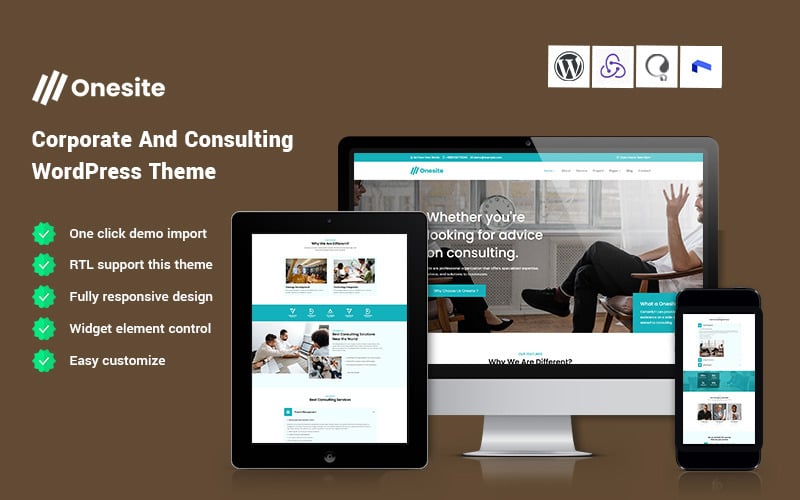 onesite corporate and consulting wordpress theme original