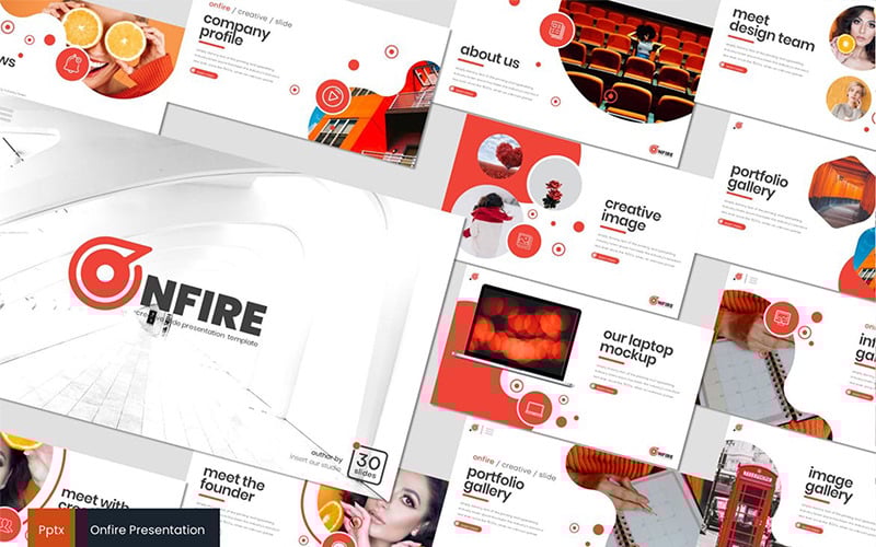 onfire powerpoint template original