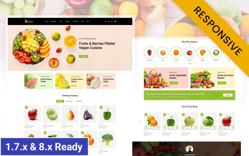 onice organic store prestashop responsive theme original