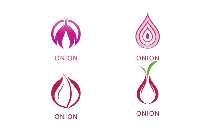 onion vector template red onion logo design v original