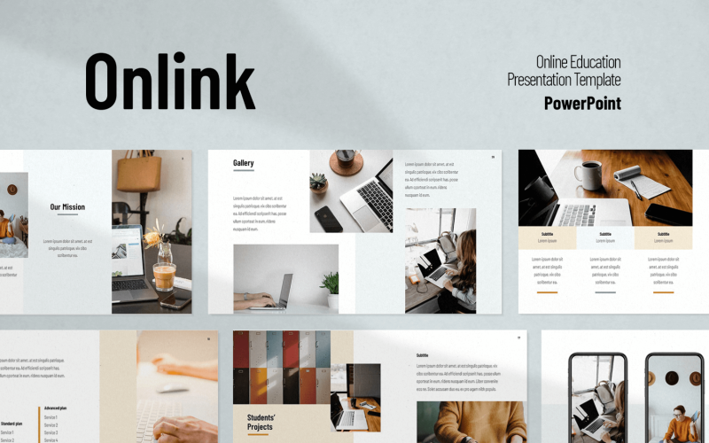 online education presentation powerpoint template original