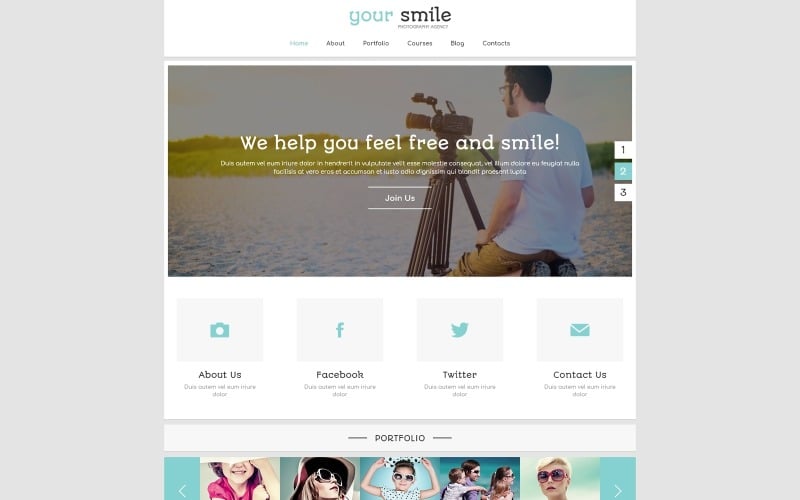 online portfolio joomla template original