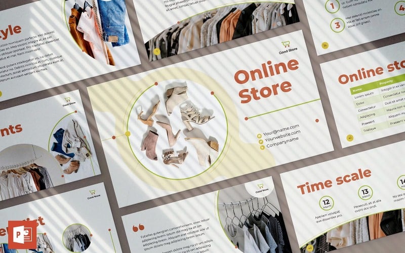 online store presentation powerpoint template original