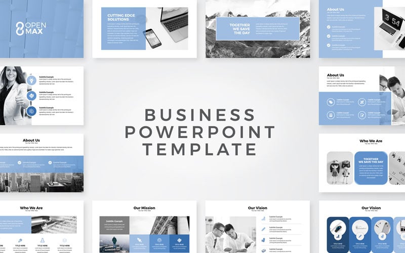 open max business powerpoint template original