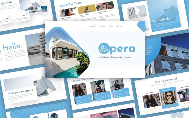 opera architecture multipurpose powerpoint template original