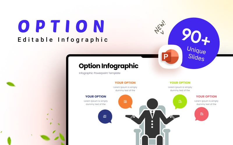 option business infographic presentation template original