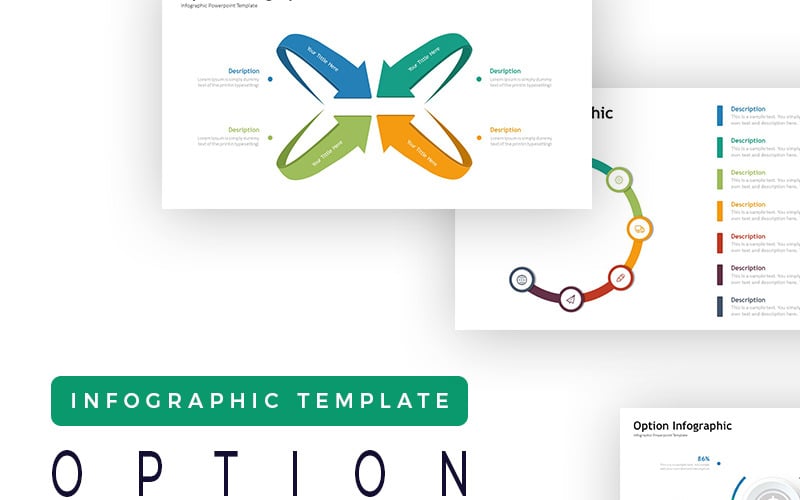 option presentation infographic powerpoint template original