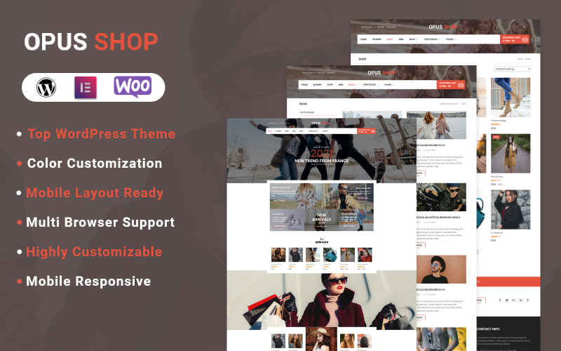 opusshop woocomerce wordpress theme original