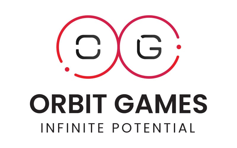 orbit games gaming company logo template original