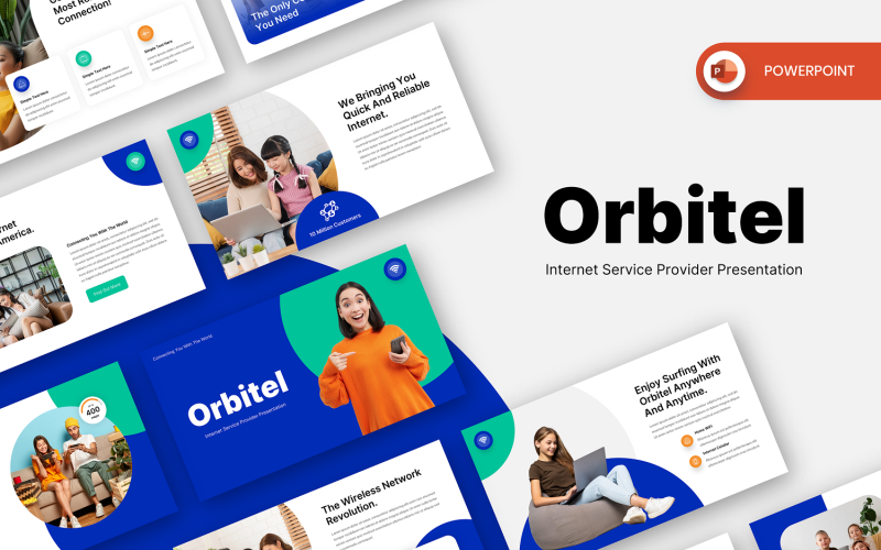 orbitel internet service provider powerpint template original