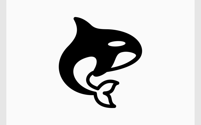 orca killer whale silhouette logo original