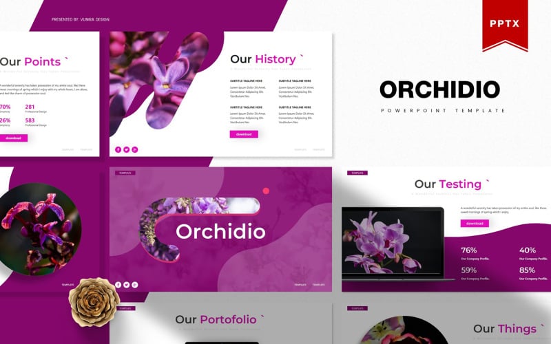 orchidio powerpoint template original
