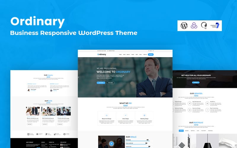 ordinary business responsive wordpress theme original