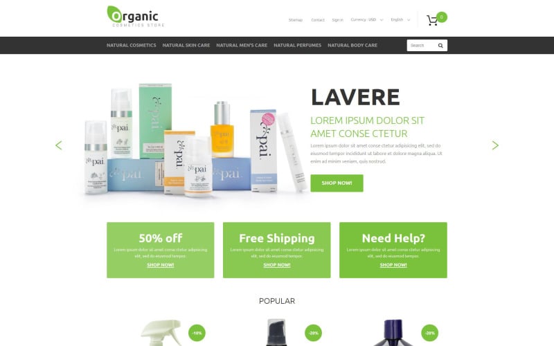 organic goods prestashop theme original