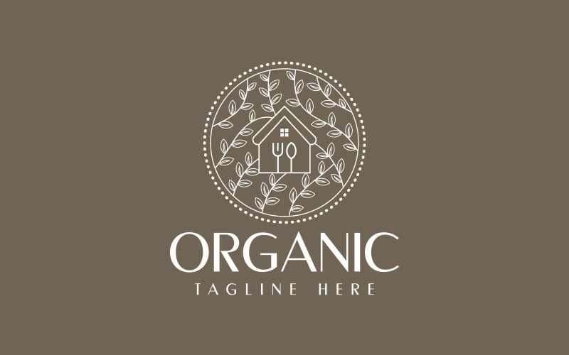 organic homemade food logo design original