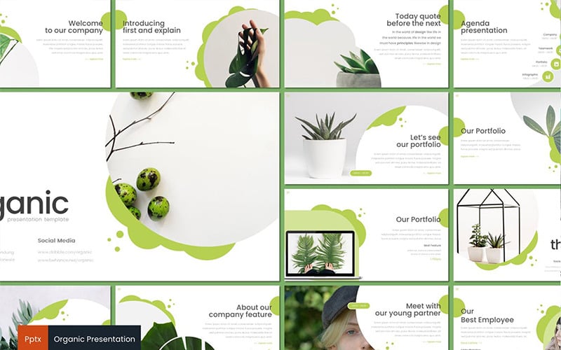 organic powerpoint template original