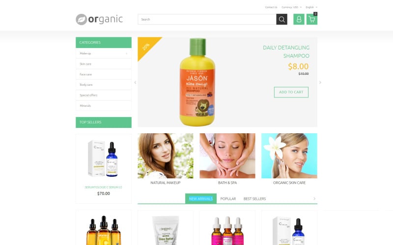 organic prestashop theme original