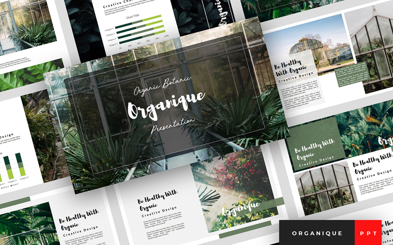 organique botanical presentation powerpoint template original