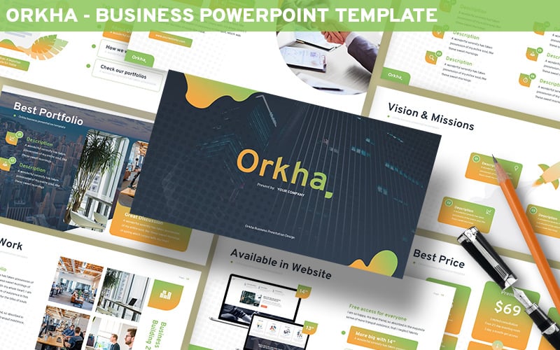orkha business powerpoint template original