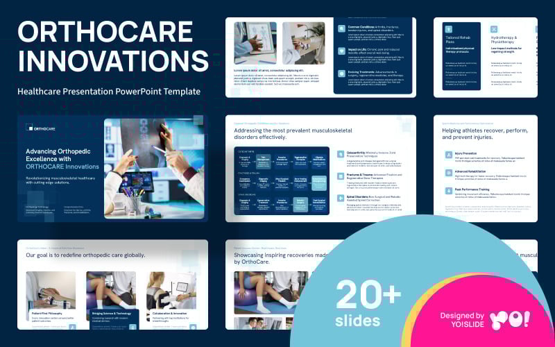 orthocare healthcare presentation powerpoint template original
