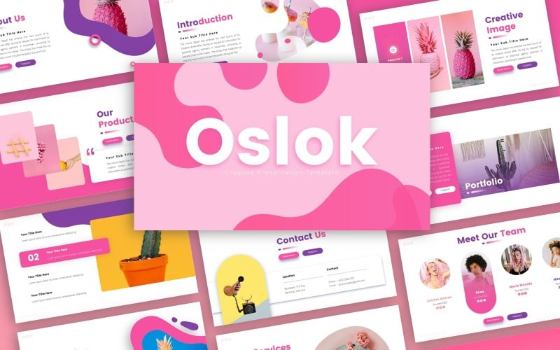 oslok creative presentation powerpoint template original