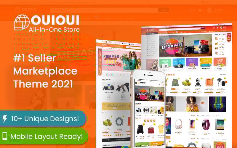ouioui multi vendor marketplace elementor woocommerce wordpress theme mobile layouts ready original
