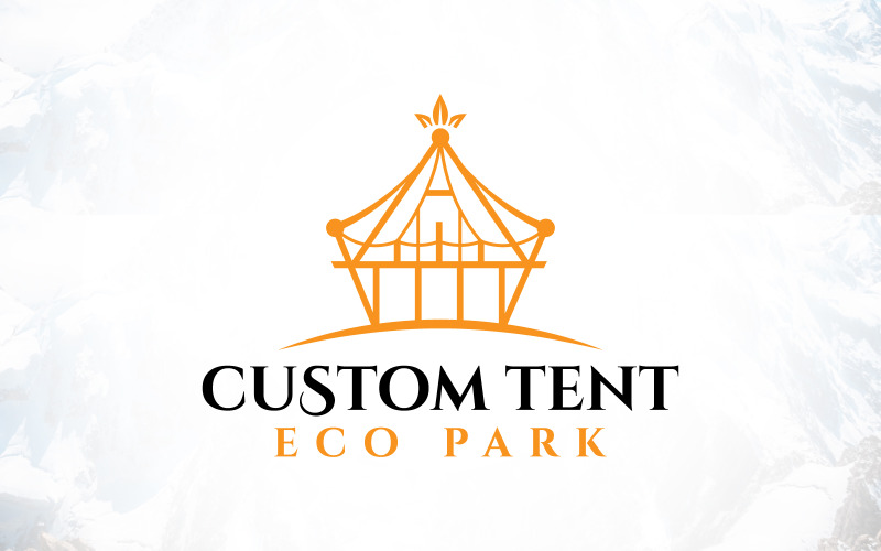 outdoor eco park custom tent logo design original