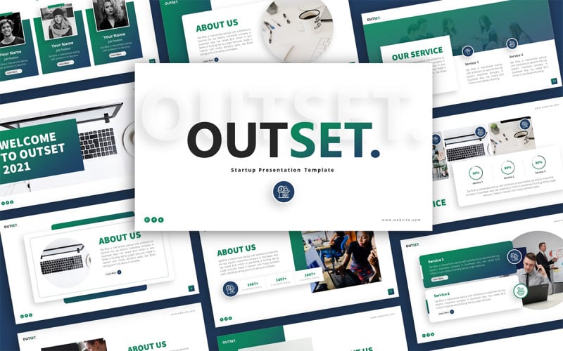 outset startup multipurpose powerpoint presentation template original