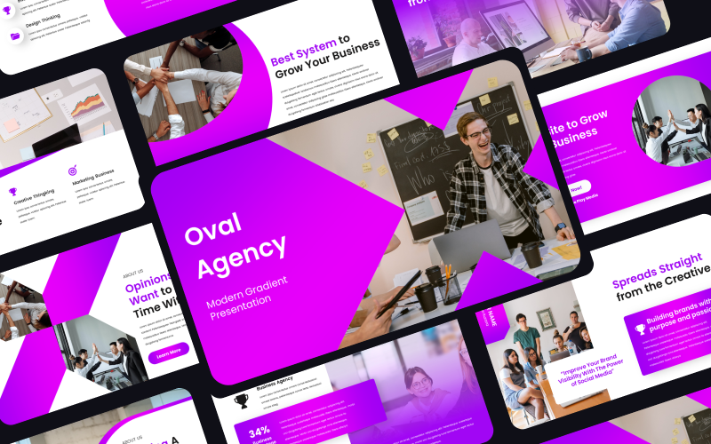 oval agency business presentation original