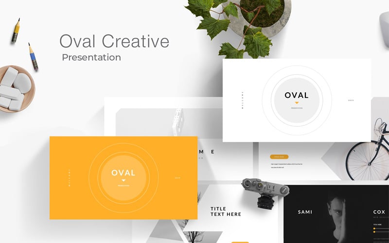 oval creative powerpoint template original