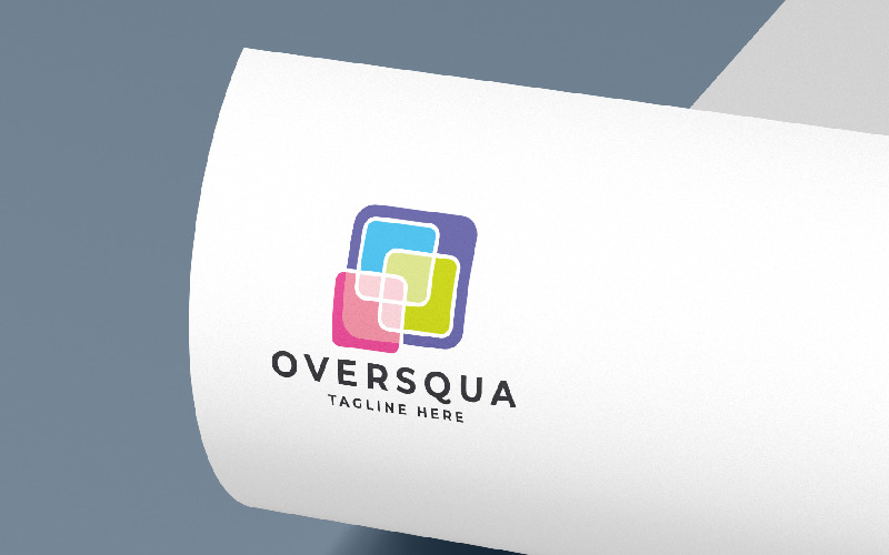 over squa pro logo template original