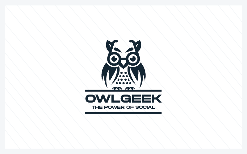owl geek logo pro template original