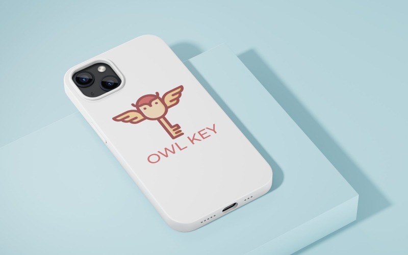 owl key logo template design original