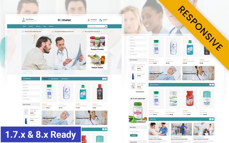 oximeter medical store prestashop responsive theme original