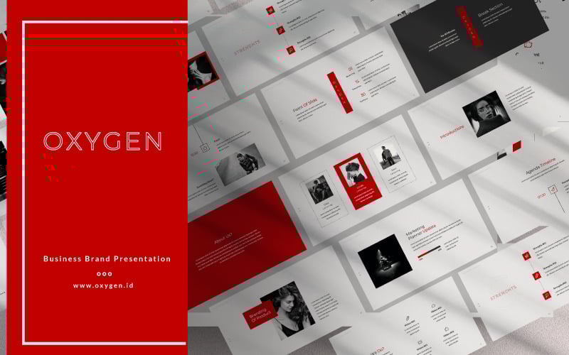 oxygen presentation powerpoint template original