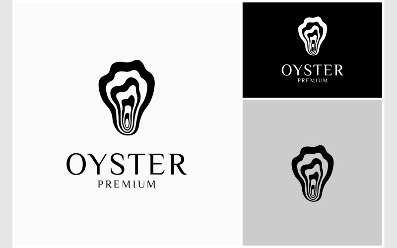 oyster shell scallop pearl clam logo original