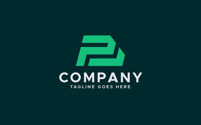 p or pb letter mark logo design original
