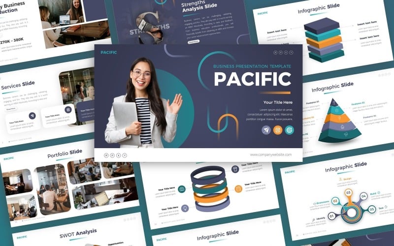 pacific business multipurpose powerpoint template original