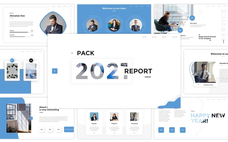 pack report premium business powerpoint original